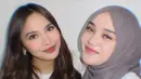 Sedangkan Mahalini pilih kenakan lipstik matte dengan shade yang lebih gelap. [@putridelinaa]